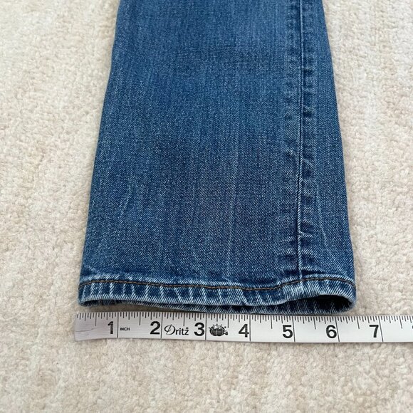 Abercrombie & Fitch 90s Slim Straight Leg Ultra High Rise Blue Jeans 26/2 Long - Picture 6 of 11